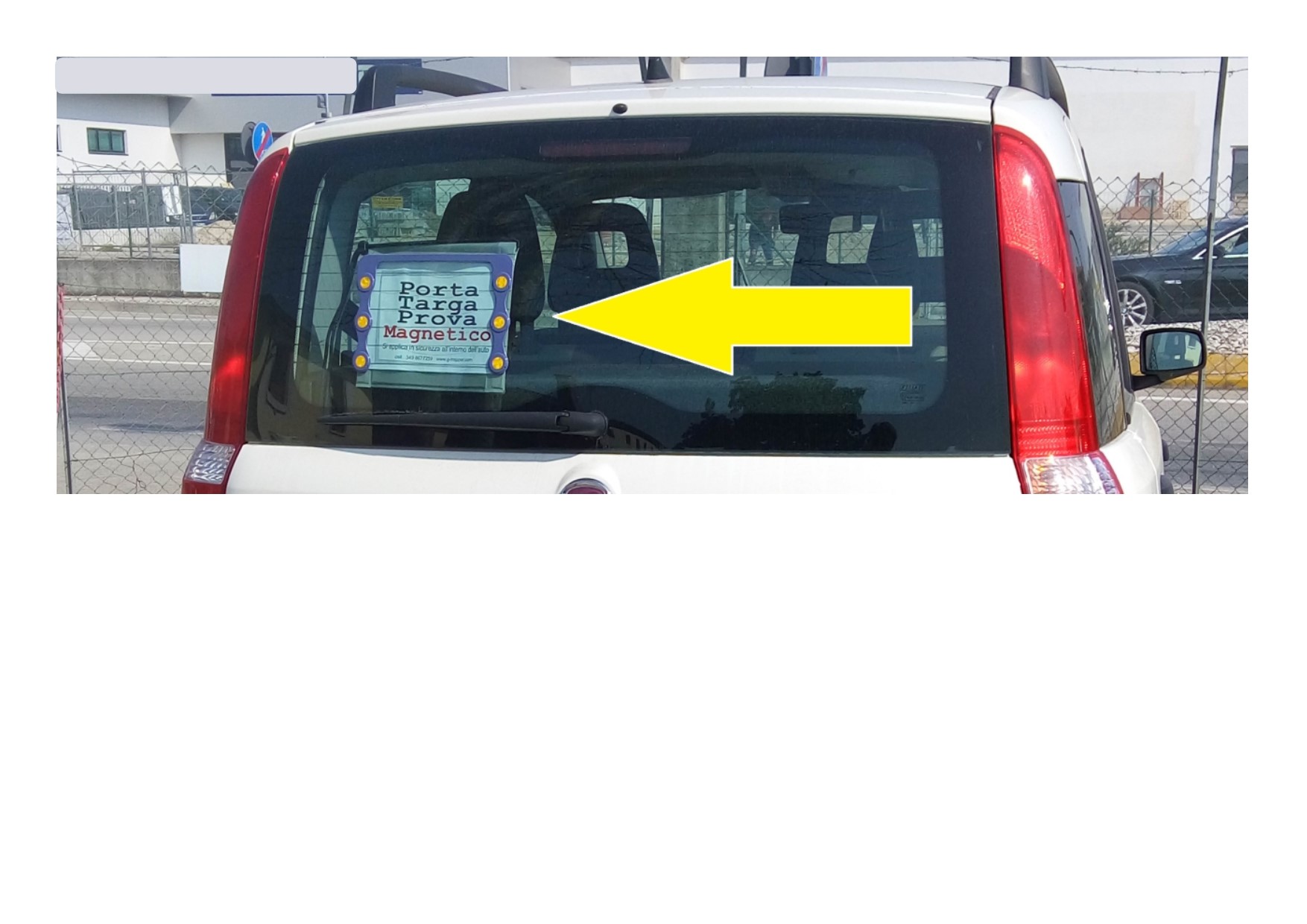 Targa prova da attaccare sul vetro? Sì, la targa di prova si può  posizionare sul lunotto dell'auto – G-Trapper & Partners